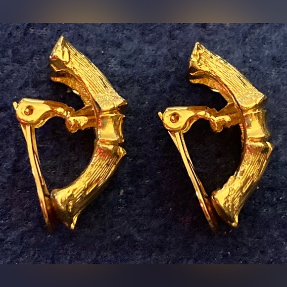Orena Paris Gold Clip On Earrings - Picture 6 of 6
